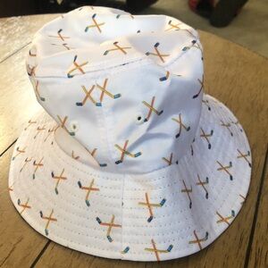 hockey stick patterned bucket hat